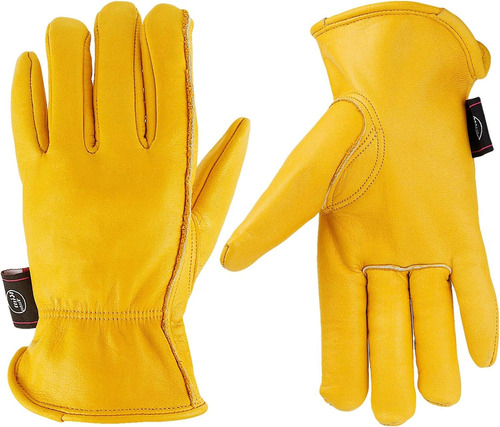 Leather Work Gloves Perfect For Gardening/cutting/constructi