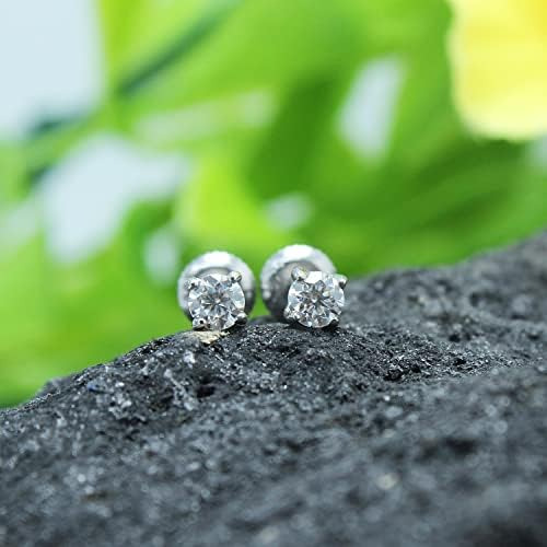 Savearth Diamonds Pendientes De Moissanita De 0,20 Quilates,