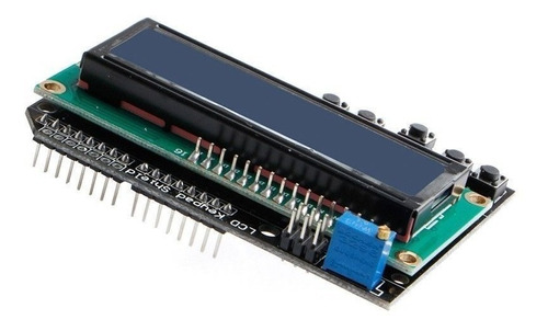 Placa de pruebas para Arduino Uno Diecimila y Duemilanove Pantalla con 5 teclas Display keypad 2 x 16 kwmobile Módulo para Arduino LCD 