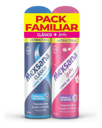 Mexsana Ab 260ml+mexsana Lady 260ml Co - g Fragancia Neutra