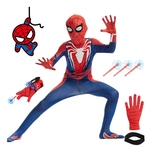 . Disfraz De Spiderman Ps4 Niño Cosplay Anime,disfraz Niños