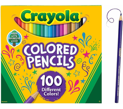 Crayola - Coleção Lápis De Cor - 100 Cores Diferentes