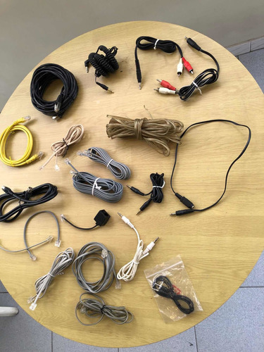 Imagen 2 de 10 de Cables Varios Conexiones Internet Sonido Vídeo, Venta Garage