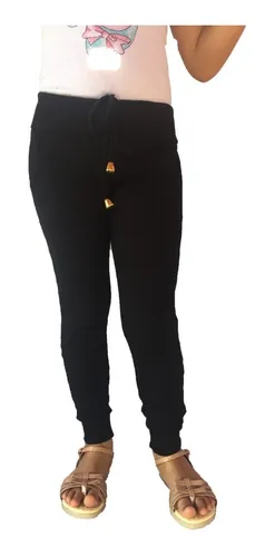 Calça ribana infantil store feminina