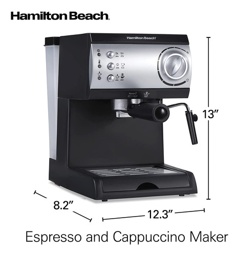 Máquina De Café Expreso Hamilton Beach De 15 Bares, Capuc...