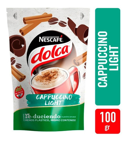 Cappuccino Light Nescafe Dolca Doypack 100 Gr