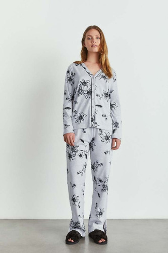 Pijama Camisero Invierno Promesse Magnolia Art 15190