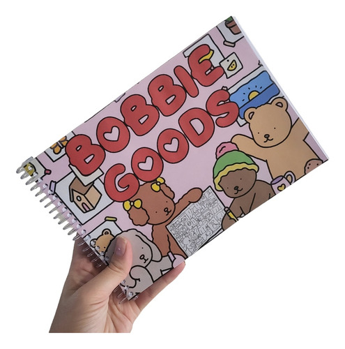 Libro Anillado Colorear Bobbie Goods 170dibujos 120gr Fibras