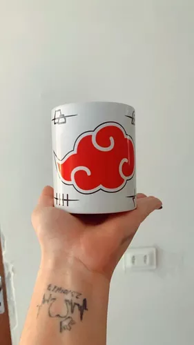 Caneca Akatsuki Nuvem Vermelha Vilas Renegadas Naruto