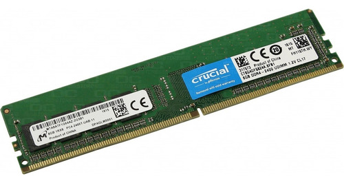 Memoria Ram Crucial 8gb Pc 2400mhz Ddr4 Latencia Cas Cl16 (Usado)
