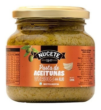 Imagen 3 de 3 de Combo Pasta De Aceituna Verde Con Ajo 190 Gr X 3