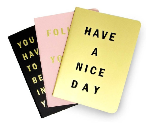 Imagem 1 de 5 de Kit 3 Cadernos Brochura Positividade P Bullet Journal Up4y