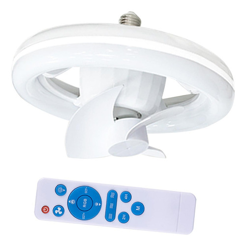 Ventilador De Techo Con Luz, Lámpara De Ventilador