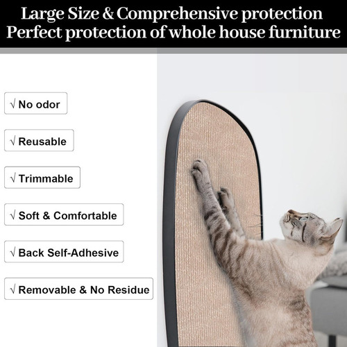 . 40*200cm Arranhadores De Sofá Protetor Cama P/ Gato