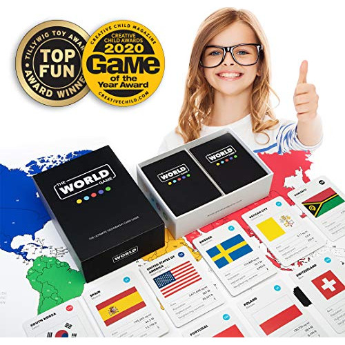 Juego Del Mundo - Juego De Cartas Geográficas - Juego Educat