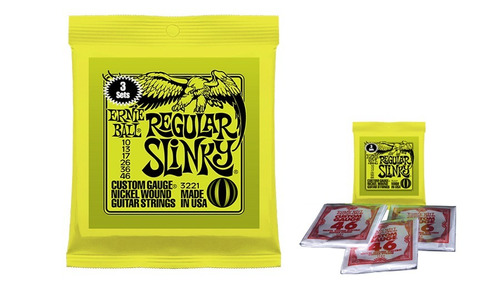 Imagen 3 de 7 de Encordados Pack X3 Ernie Ball Regular Slinky 10-46 - Oddity