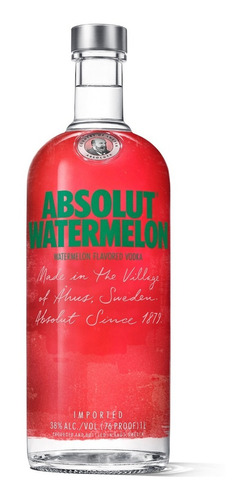 Absolut Watermelon Sandia Saborizado Botella 1 Lt Original