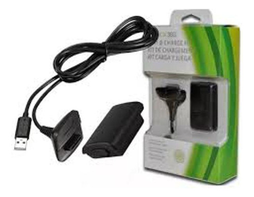 Kit De Carga Para Xbox 360 Bateria 12000mah E Cabo Wlz-360