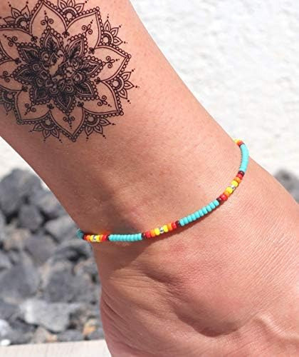 Tobillera Para Mujer, Tobillera Bohemia Con Cuentas De Estil