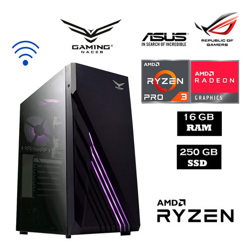 Pc Gamer Asus Amd Ryzen 3 Pro 4350g 16gb Ram 250 Ssd Wifi 