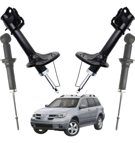 Kit Amortiguadores Mb Outlander 2005- 2006 Alta Calidad