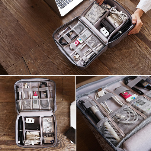 Bolsa De Viaje Organizadora Electrónica Para Accesorios De C