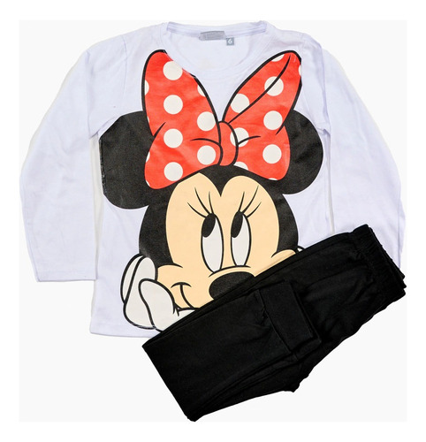 Pijama Niñas Minnie Mouse Glitter Disney Original Cf