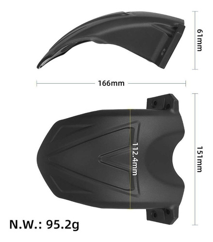 Protección De Scooter Mud -mudflap Guardabarros Delantero