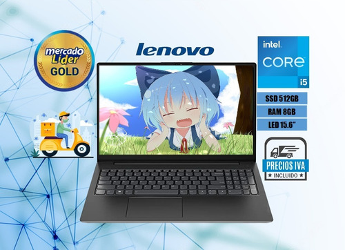 Imagen 2 de 9 de Portátil Lenovo Core I5-11va Ssd 512gb/ram 8gb/led 15.6 /i7