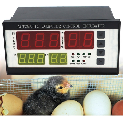 Termostato Controlador De Huevos Xm-18 Temp Y Humedad 110/22