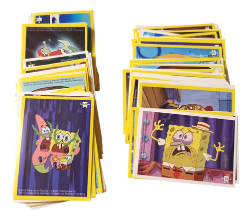 Bob Esponja // Lote De 100 Figuritas Diferentes