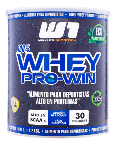 Proteína Whey Pro-win 1 Kg 30sv Vainilla - Winkler Nutrition