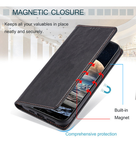 Funda Tipo Cartera For Teléfono Oppo A57 A56 A55 A54 A53