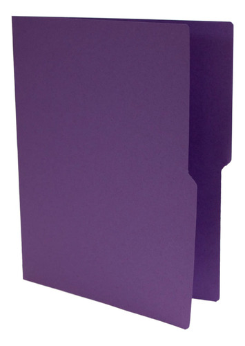 Folder Apsa L85-p Carta Morado Intenso 1/2 Ceja Con 100pzas