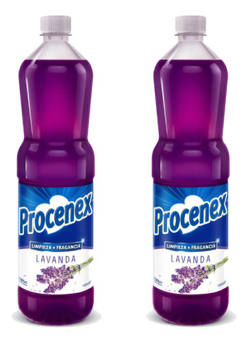 Limpia Piso Liquido Aroma Lavanda 900ml Procenex Pack X2u