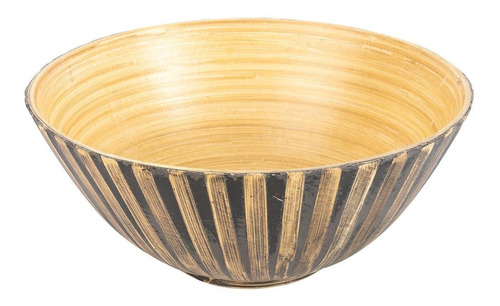 Set 2 Bowls De Bamboo Rayado Vietnam - Polanco Home Deco