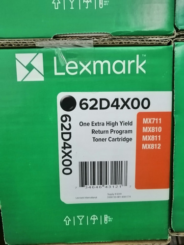 Lexmark 624x Toner  Extra Alto Rendimiento 45.000 Paginas