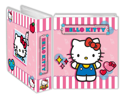 Carpeta Escolar N°3 + 6 Separadores Hello Kitty M01 Sanrio