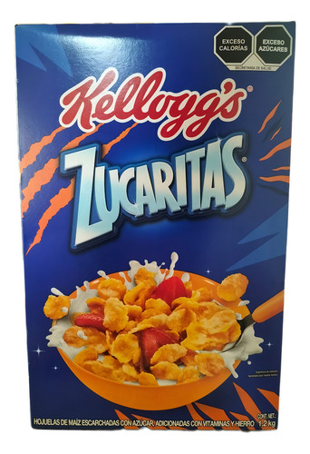 Cereal Zucaritas Kellogg's De 1.2kgs Hojuelas De Maíz Azúcar