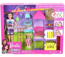 Comprar Muñeca Barbie Skipper Día En El Parque Guarderia Niñera