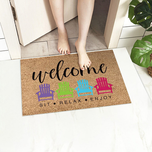 Rugs Summer Holiday Welcome Floor Doormat Style American Sty