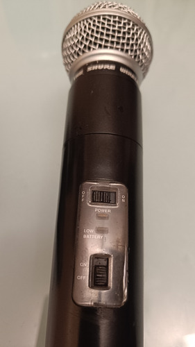 Microfono Shure Sm58 Sistema Inalambrico Con Base Original (Usado)