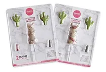 Comprar Set 2 Moldes Placas Llamitas Llamas Parpen Ciudad Cotillón
