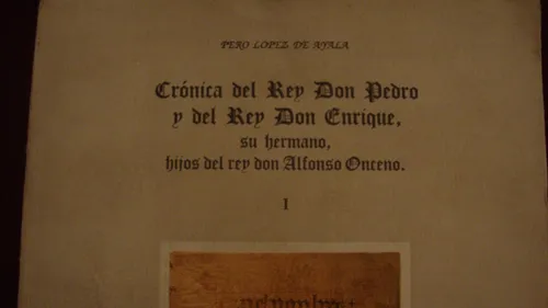 Crónicas Del Rey Don Pedro Lopez De Ayala (tomo 1) (Usado)