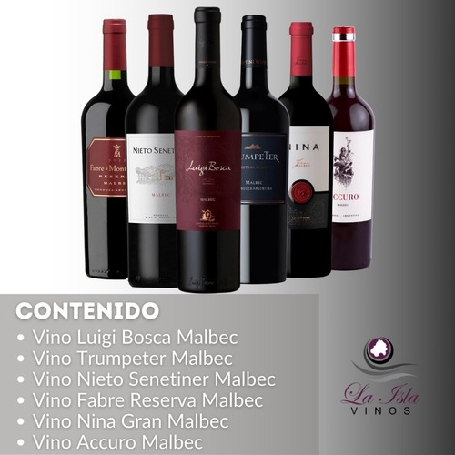 Imagen 3 de 10 de Vino Luigi Bosca + Trumpeter + Fabre + Nina + Nieto +