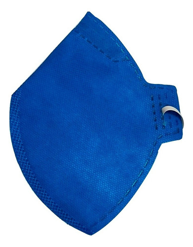 Kit 100 Máscara Respirador Descartável Pff1 Sem Válvula Azul Desenho do tecido Áspero