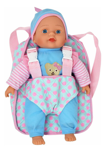 Muñeca  Suave De 13 Pulgadas Con Mochila Portadora Fr80mj