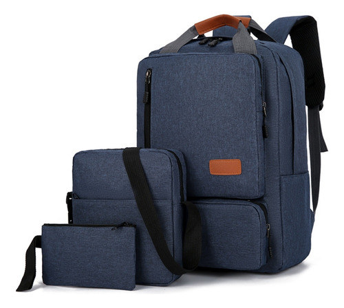 Set De Mochila Casual X De Tres Piezas, Gran Capacidad, Para