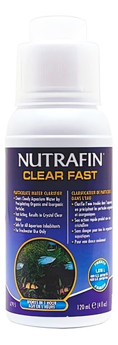 Nutrafin Clear Fast - Aclarador De Agua Acuarios 120 Ml.