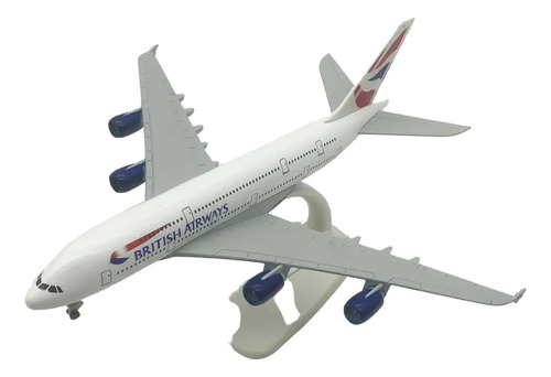 Airbus 380 British Airways, Avión De Colección. 20 Cms.